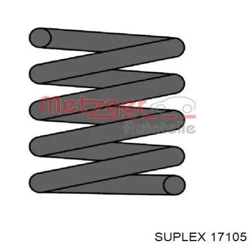 17105 Suplex muelle de suspensión eje trasero