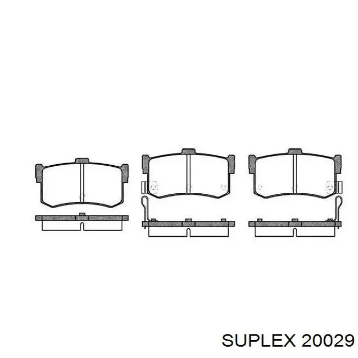 20029 Suplex muelle de suspensión eje trasero