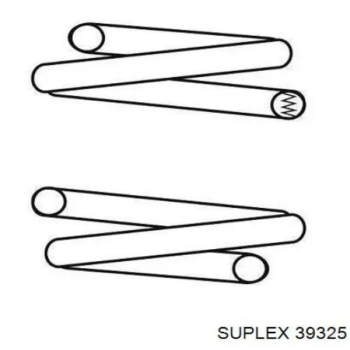 39325 Suplex muelle de suspensión eje delantero