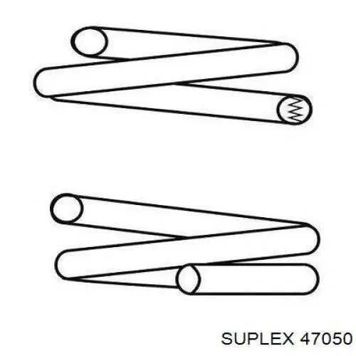 47050 Suplex muelle de suspensión eje trasero