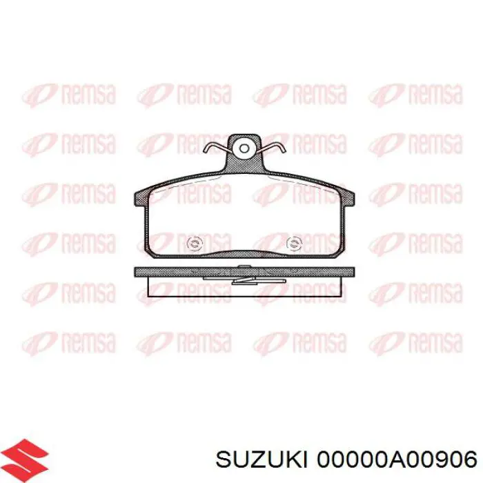 00000A00906 Suzuki pastillas de freno traseras