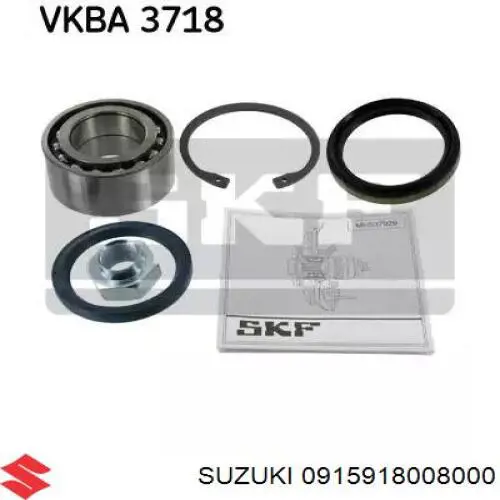 Comprar 0915918008000 Suzuki Tuerca del cubo de la rueda delantera
