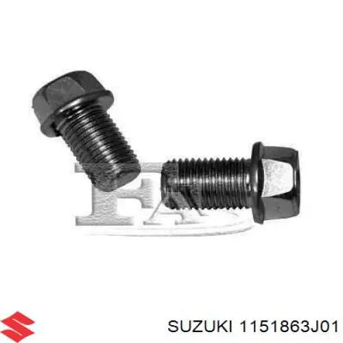 1151863J01 Suzuki tapón roscado, colector de aceite