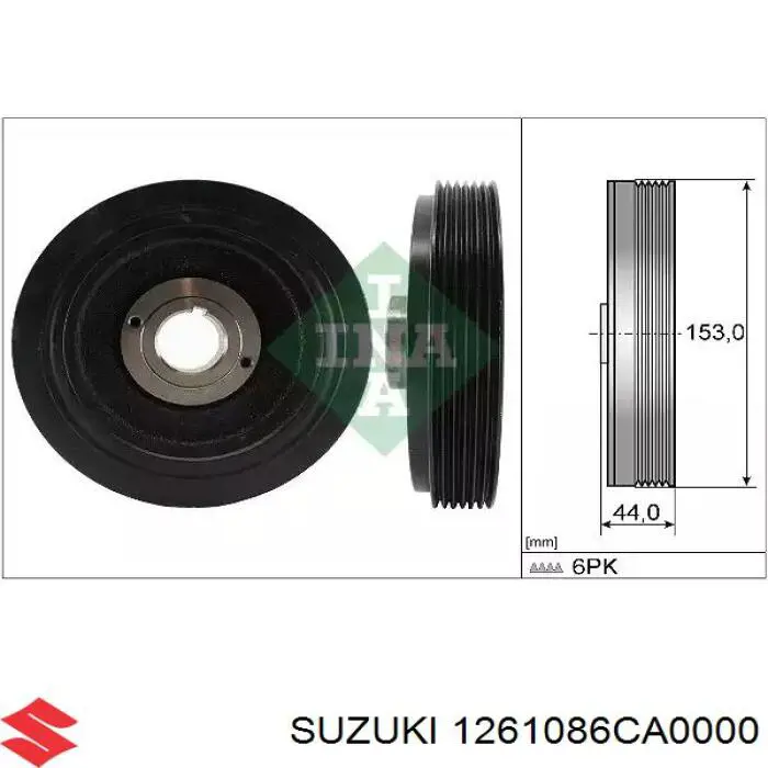Comprar 1261086CA0000 Suzuki La polea del cigüeñal