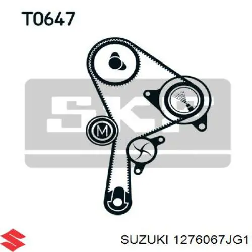 Tensor de la correa de distribución Suzuki 1276067JG1 precio, desde 39,81 EUR