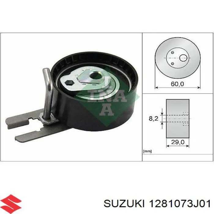 Tensor correa distribución 1281073J01 Suzuki