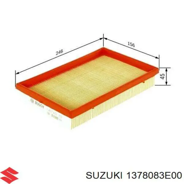 1378083E00 Suzuki filtro de aire