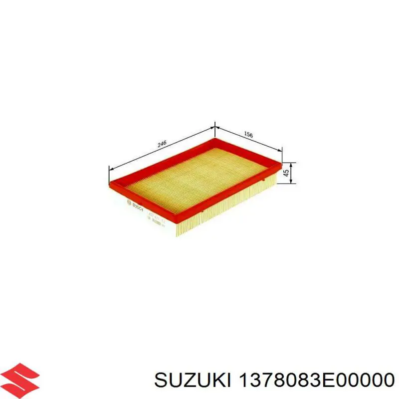 1378083E00000 Suzuki filtro de aire