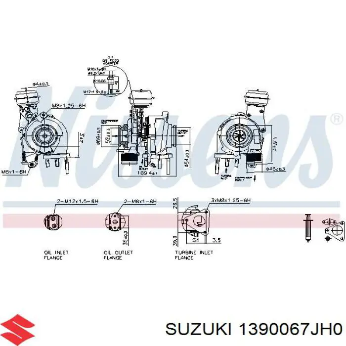 Turbocompresor Suzuki 1390067JH0 precio, desde 380,42 EUR