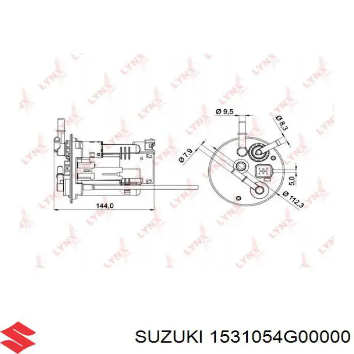 1531054G00000 Suzuki filtro combustible