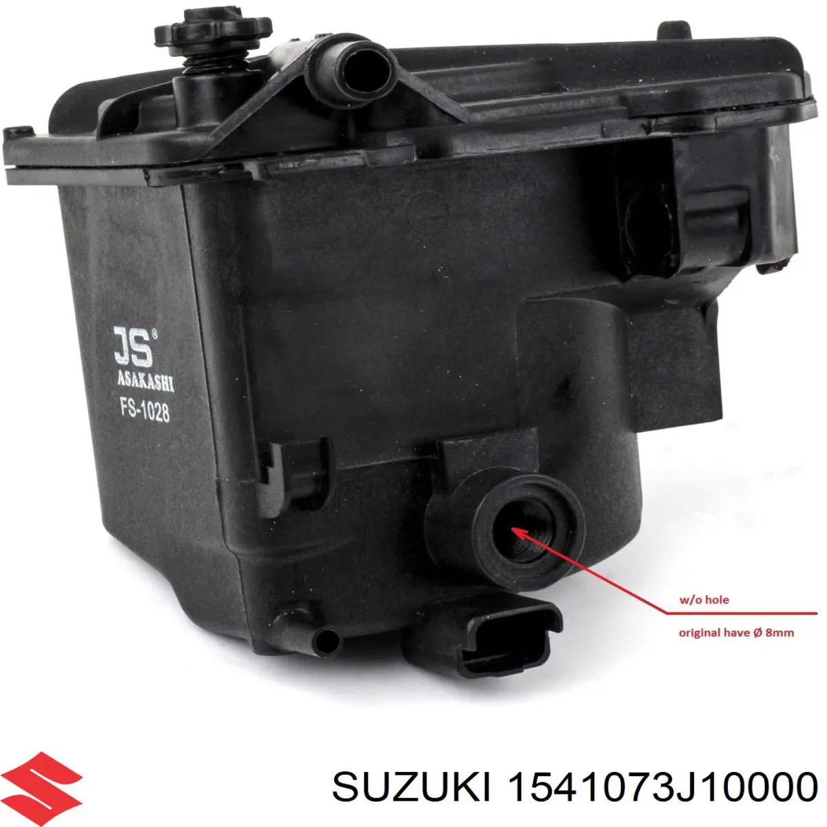 1541073J10000 Suzuki filtro de combustible
