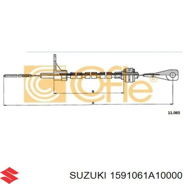 Cable del acelerador para Suzuki Vitara (ETJA)