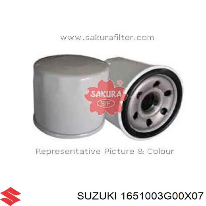 Filtro de aceite Suzuki 1651003G00X07 precio, desde 4,41 EUR