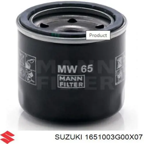 1651003G00X07 Suzuki filtro de aceite