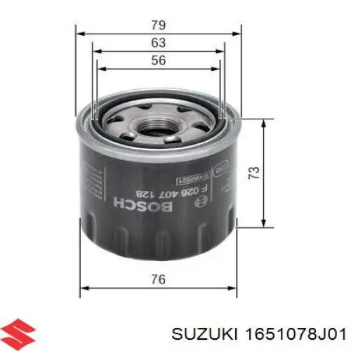 Comprar 1651078J01 Suzuki Filtros de aceite