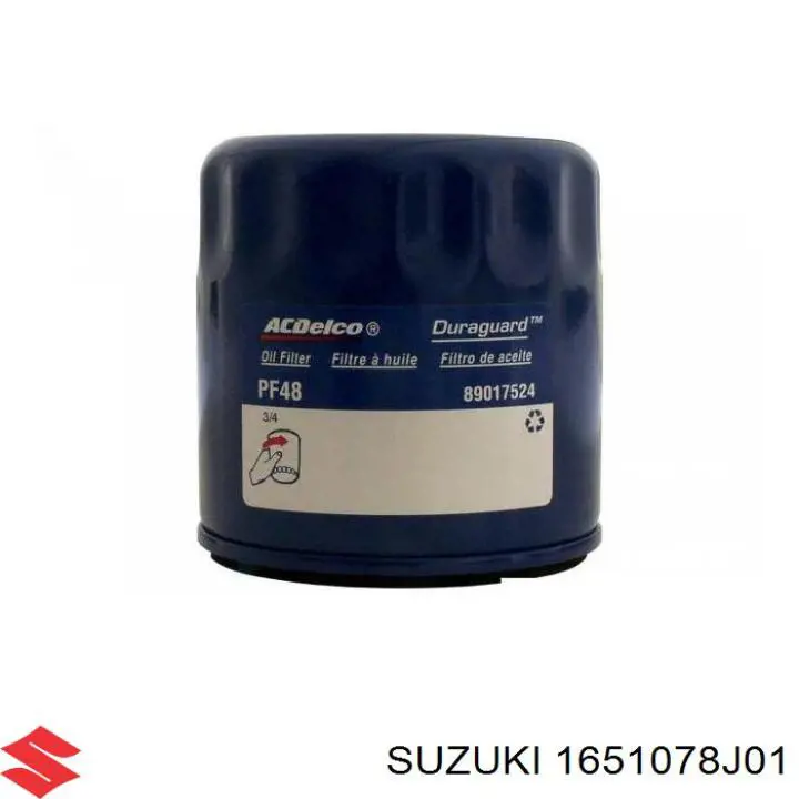Filtro de aceite 1651078J01 Suzuki