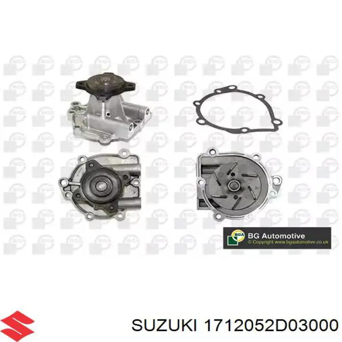 1712052D03000 Suzuki embrague, ventilador del radiador