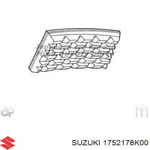 1752178K00 Suzuki correa trapezoidal