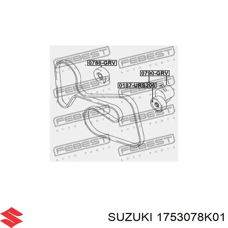 Comprar 1753078K01 Suzuki Polea correa distribución