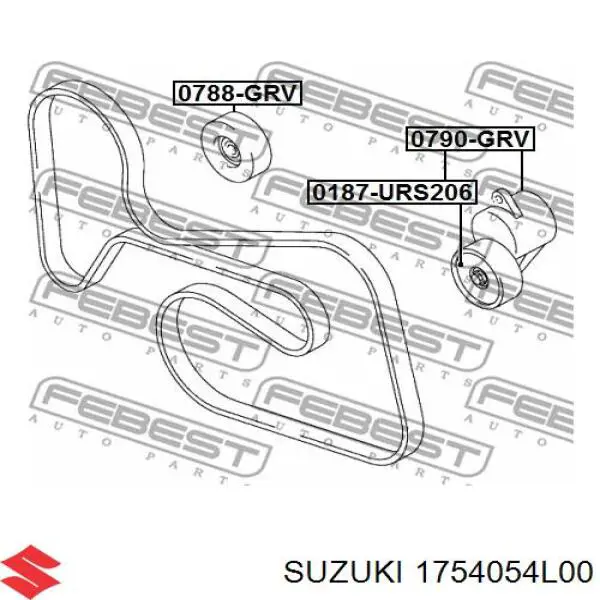Comprar 1754054L00 Suzuki Tensor de correa poli V 