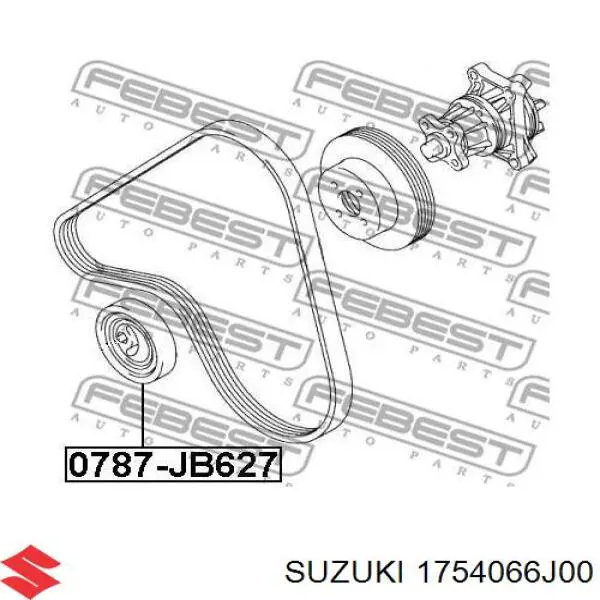Rodillo tensor correa poli V Suzuki 1754066J00 precio, desde 11,46 EUR