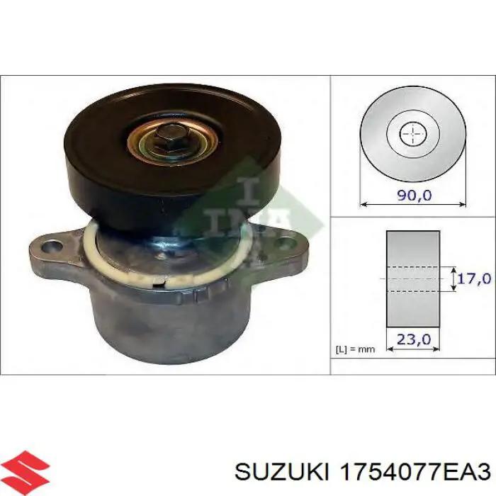 1754077EA3 Suzuki tensor de correa poli v