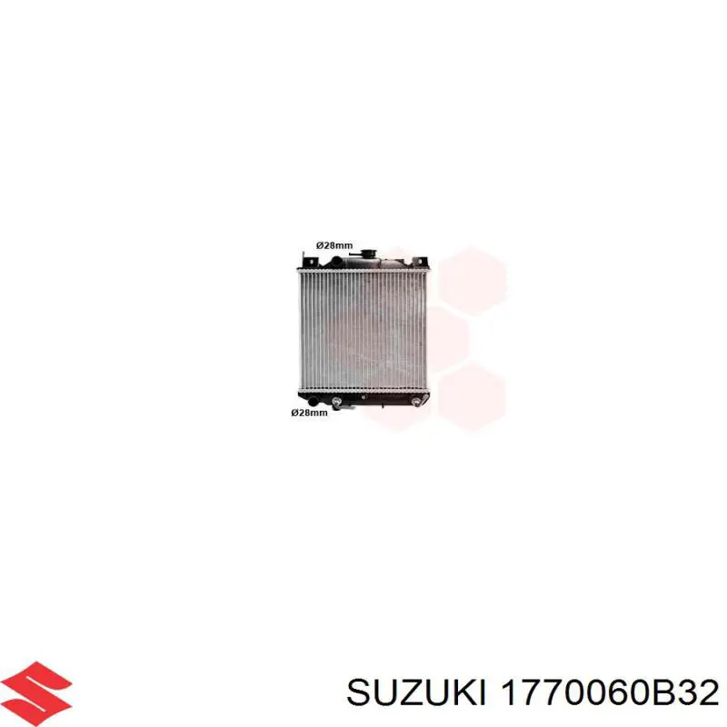 17700-60B32 Suzuki radiador refrigeración del motor