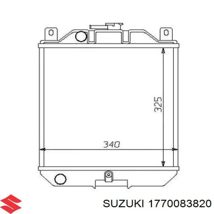 1770083820 Suzuki radiador refrigeración del motor