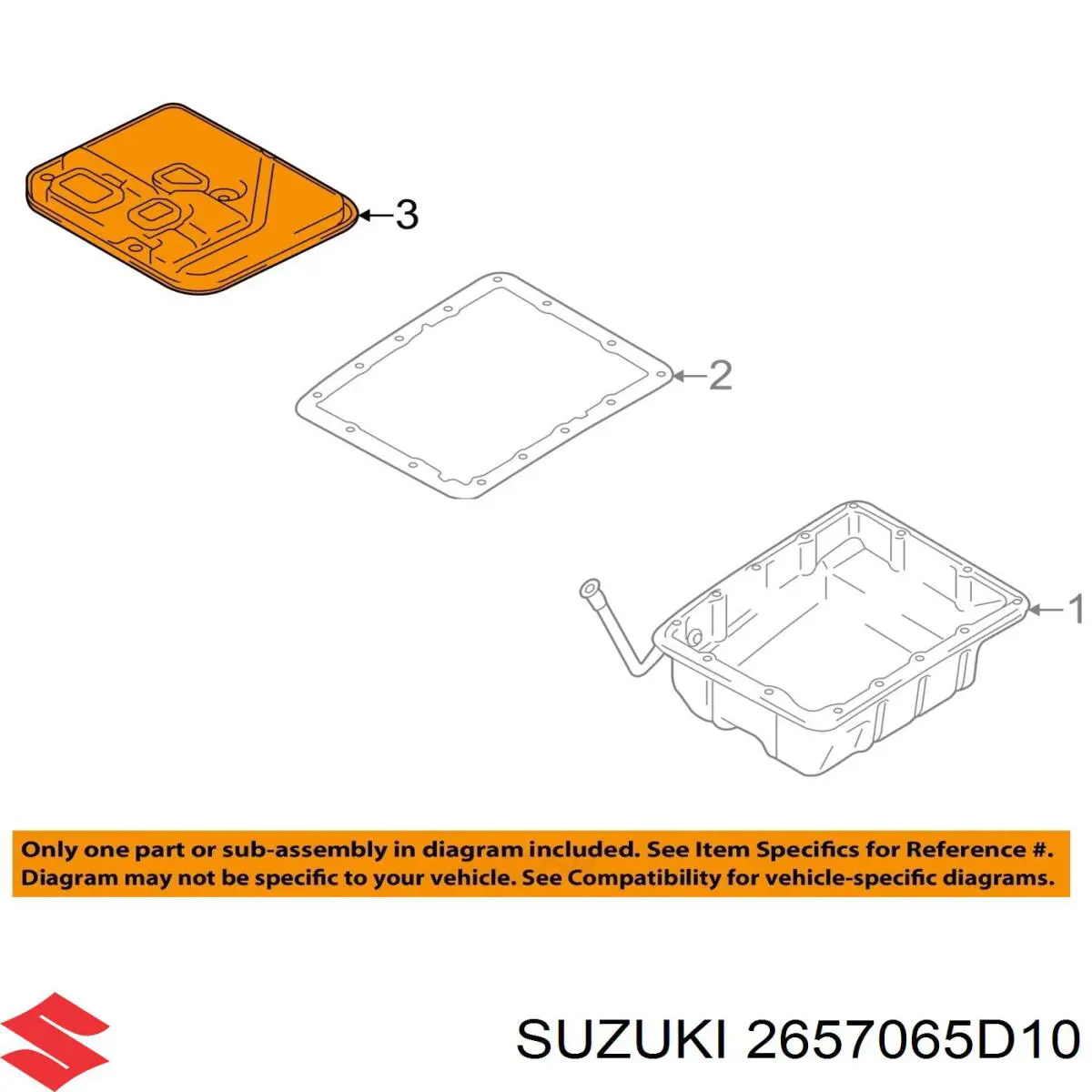Comprar 2657065D10 Suzuki Filtro de transmisión automática