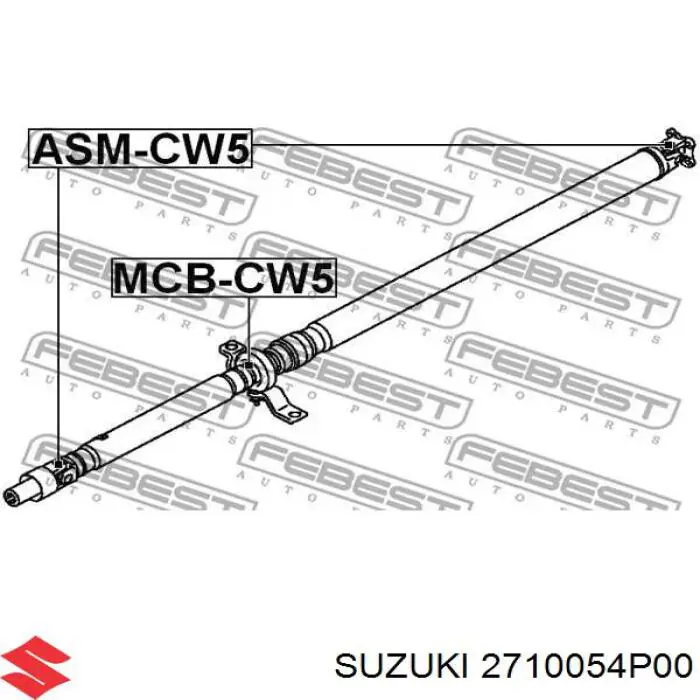 2710054P00 Suzuki Árbol de transmisión