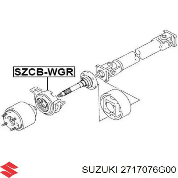 Suspensión, árbol de transmisión para Suzuki Ignis (FH)