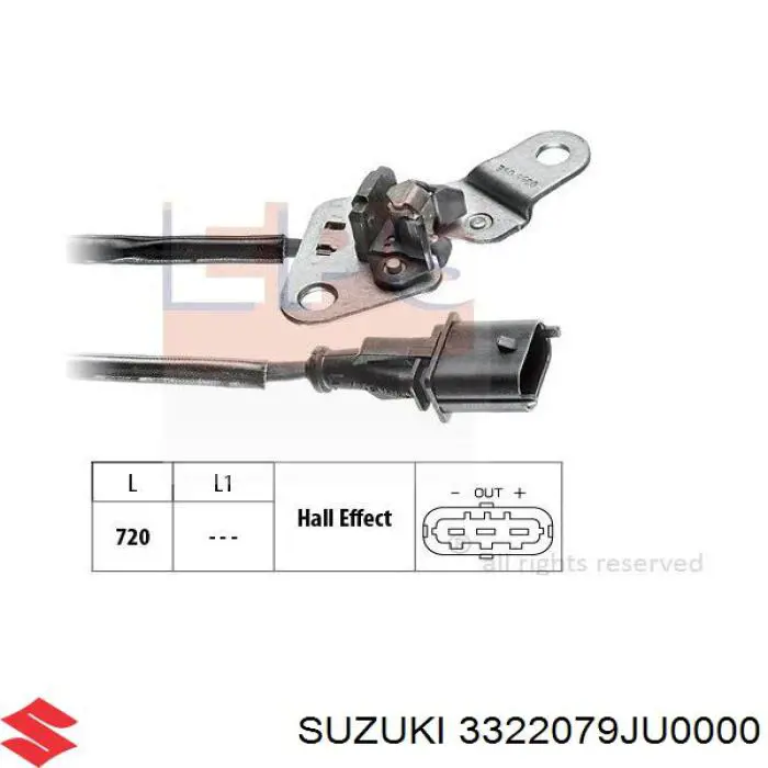 Comprar 3322079JU0000 Suzuki Sensor de posición del árbol de levas