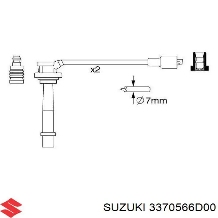 Comprar 3370566D00 Suzuki Cable de bujía