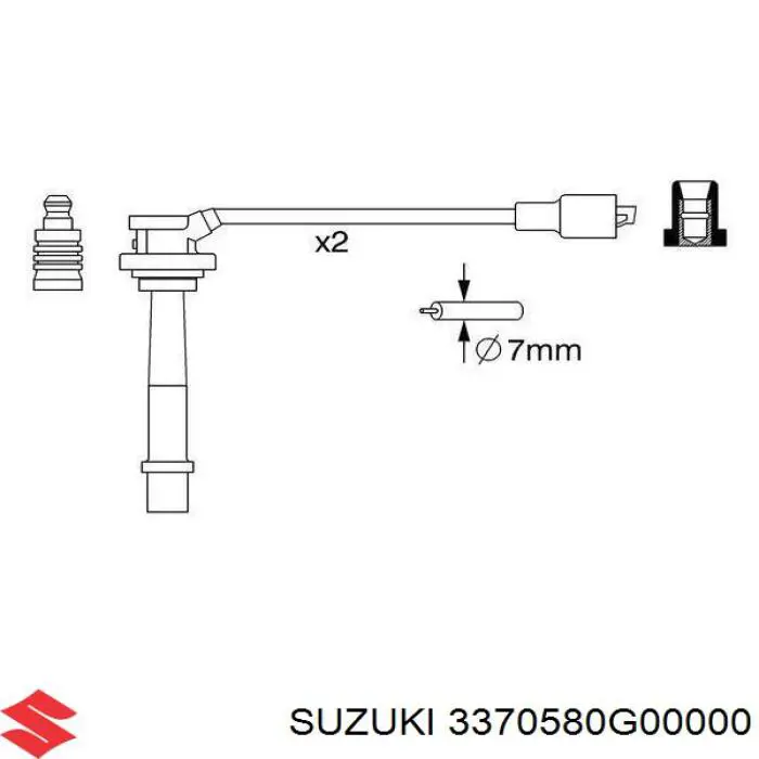 Juego de cables de bujias Suzuki 3370580G00000 precio, desde 25,86 EUR