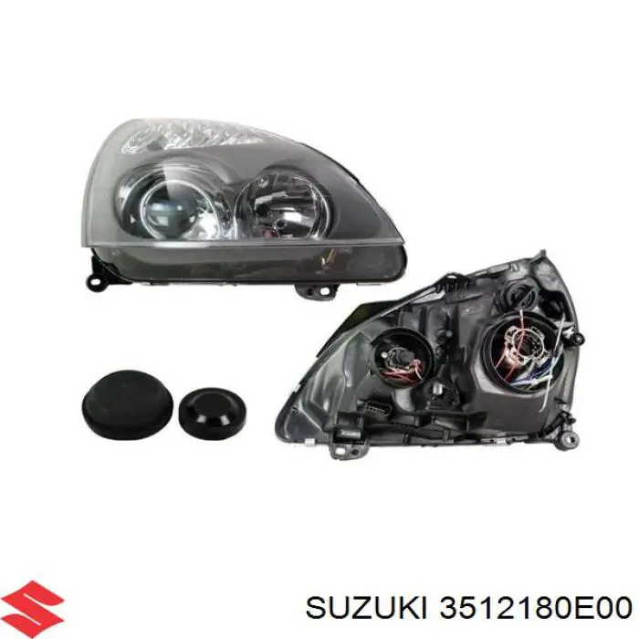 3512180E00 Suzuki faro derecho