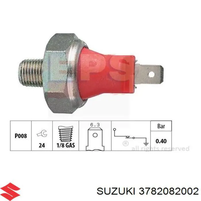 Comprar 3782082002 Suzuki Sensor de presión de aceite