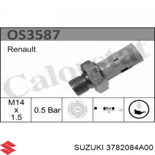 3782084A00 Suzuki sensor de presión de aceite