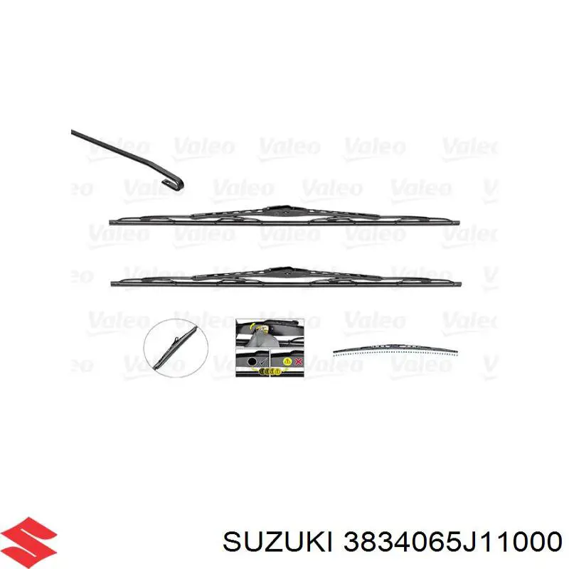 3834065J11000 Suzuki limpiaparabrisas de luna delantera copiloto