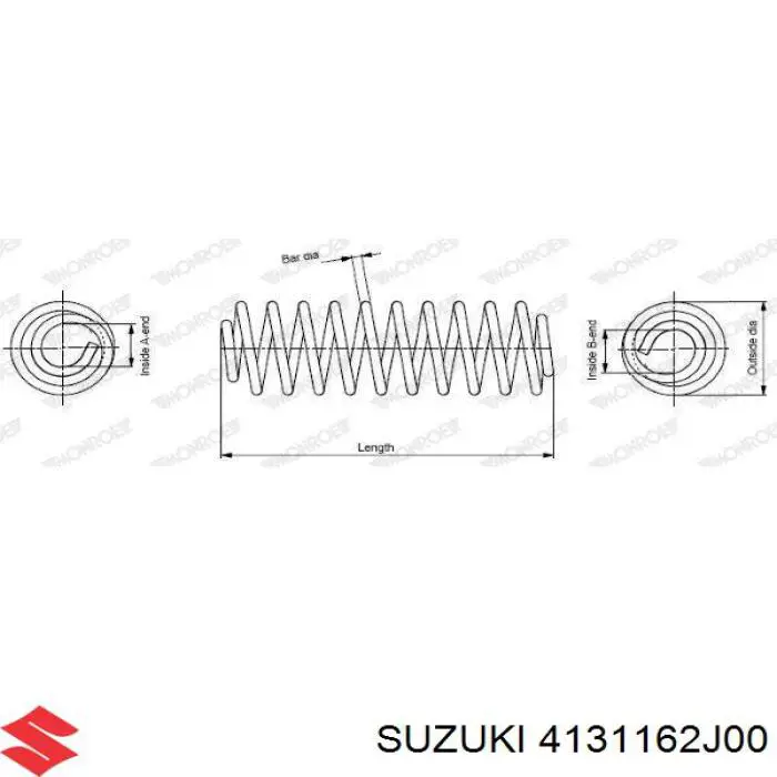 Comprar 4131162J00 Suzuki Muelle de eje trasero