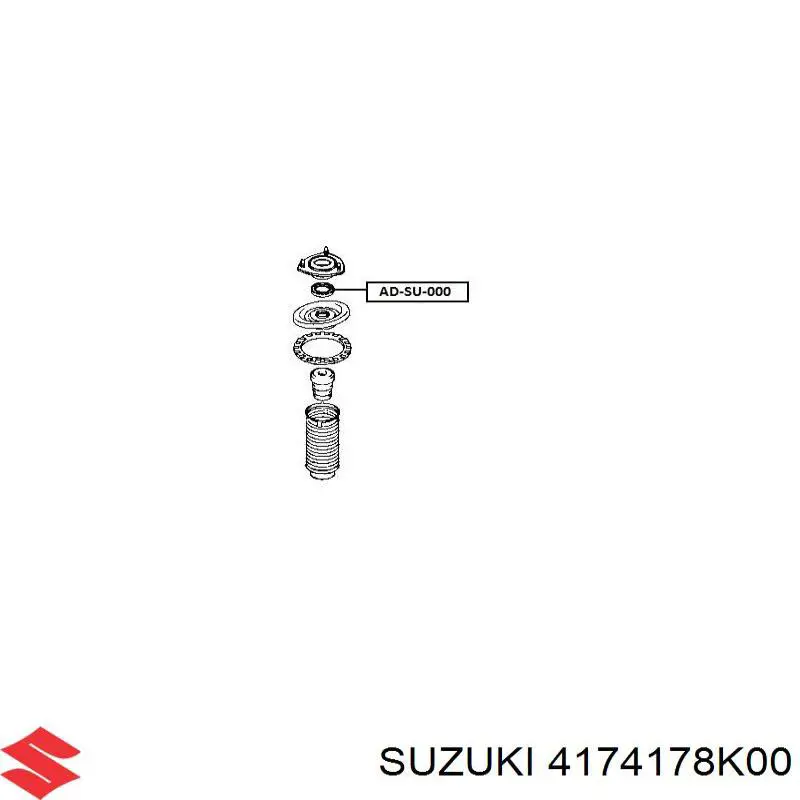 Comprar 4174178K00 Suzuki Rodamiento de soporte del amortiguador delantero