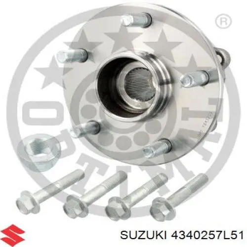 Buje de rueda delantero Suzuki 4340257L51 precio, desde 81,66 EUR