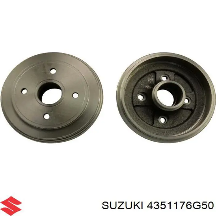 4351176G50 Suzuki freno de tambor trasero