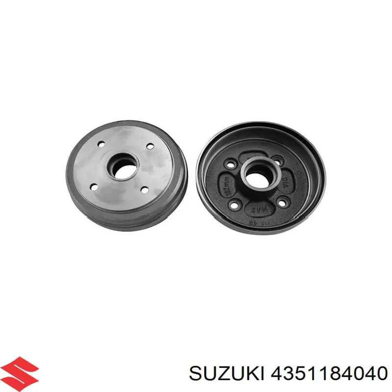 Tambor de freno trasero Suzuki 4351184040 precio, desde 40,61 EUR