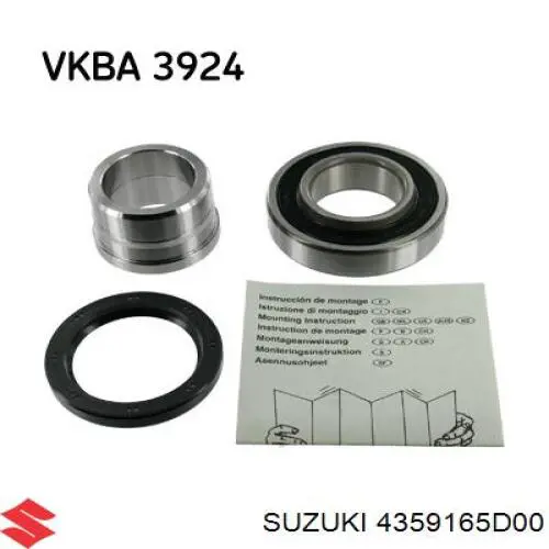 4359165D00 Suzuki cojinete de rueda trasero