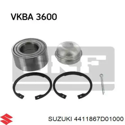 4411867D01000 Suzuki fuelle, árbol de transmisión delantero exterior