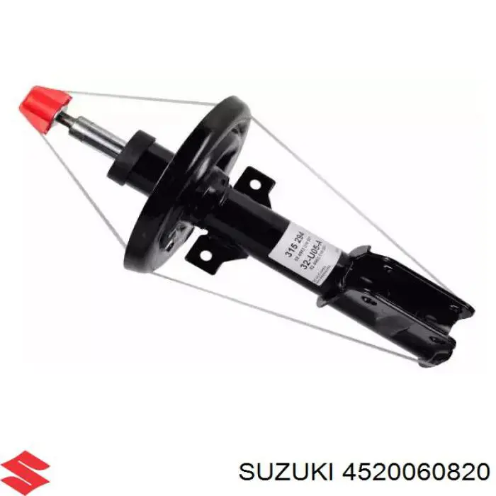 Brazo inferior izquierdo de la suspensión delantera 4520060820 Suzuki