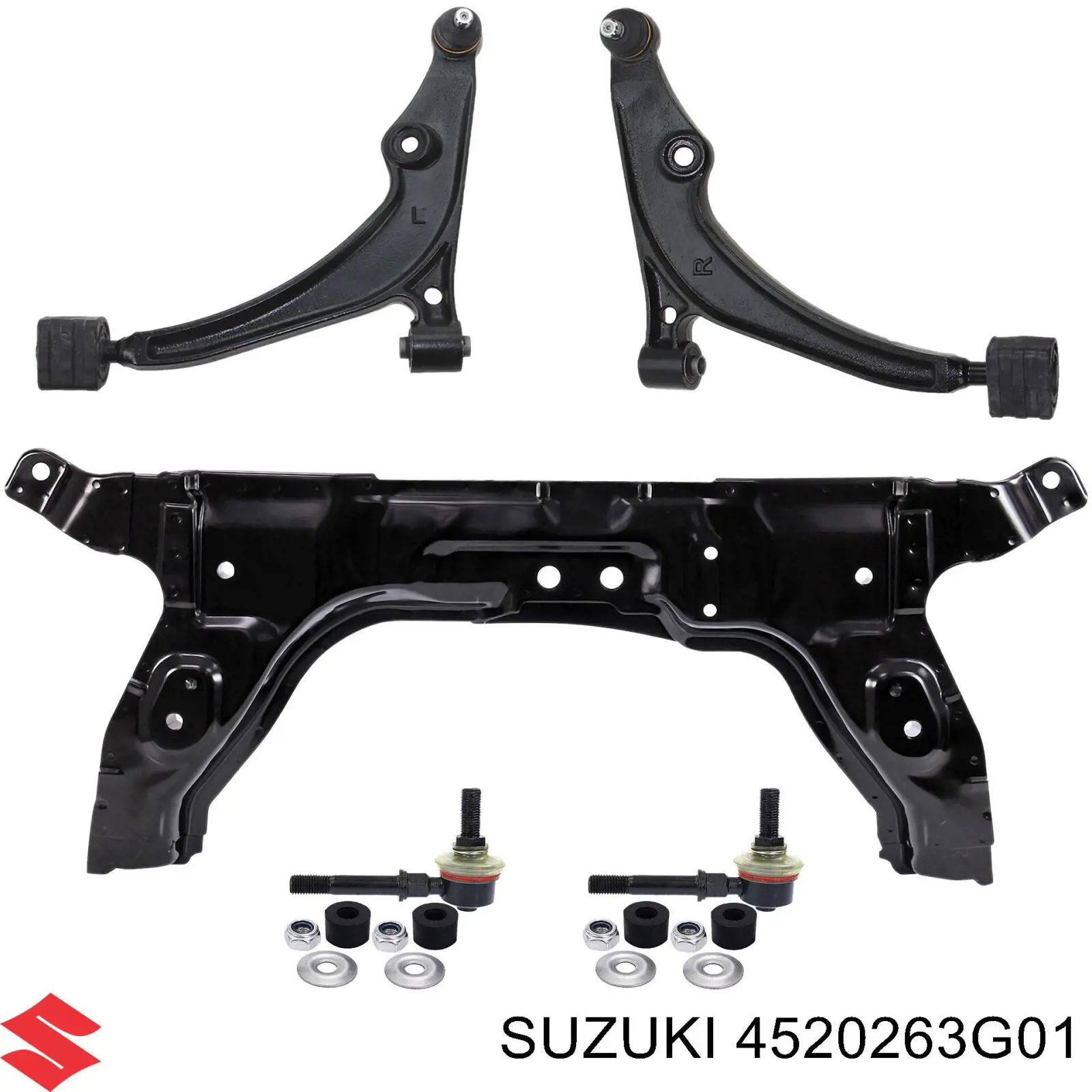 4520263G01 Suzuki barra oscilante, suspensión de ruedas delantera, inferior izquierda