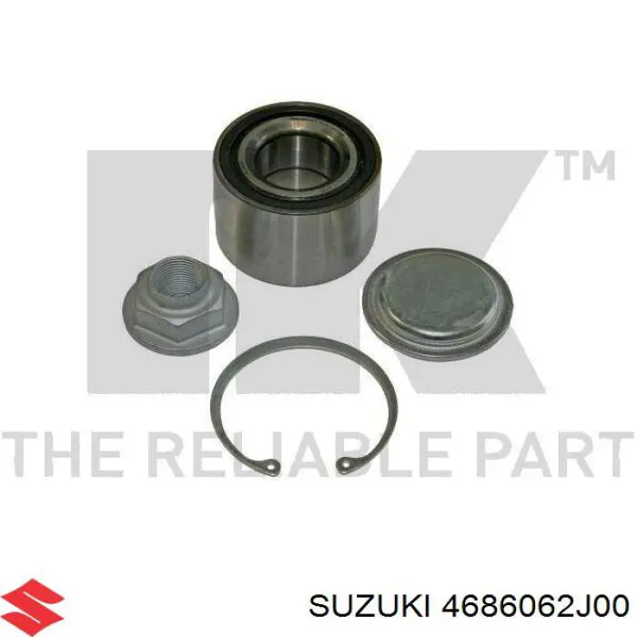 Cojinete de rueda 4686062J00 Suzuki