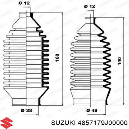 4857179J00000 Suzuki fuelle, dirección