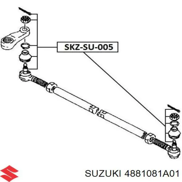 4881081A01 Suzuki rótula barra de acoplamiento exterior